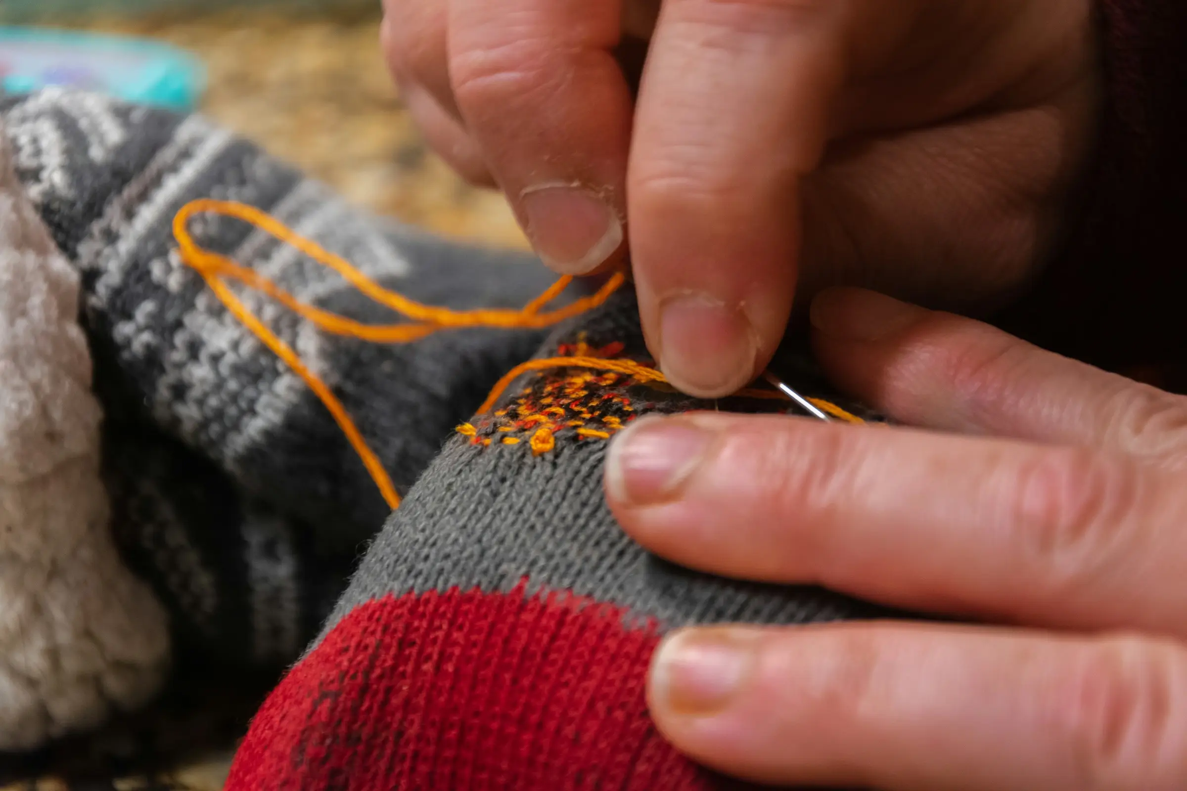 socks-embroidered